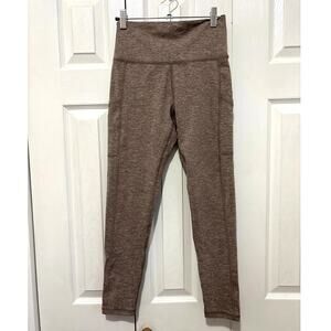 Aerie Offline The Hugger Hi-Rise Brown Heathered Soft Leggings Size Medium